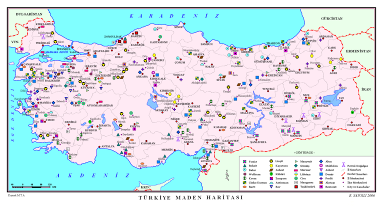 Türkiye’de Bulunan Maden Çeşitleri