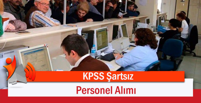 KPSS Şartsız Kasım Ayı Personel Alımı